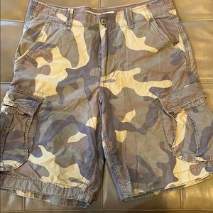 American Eagle Camo Cargo Shorts